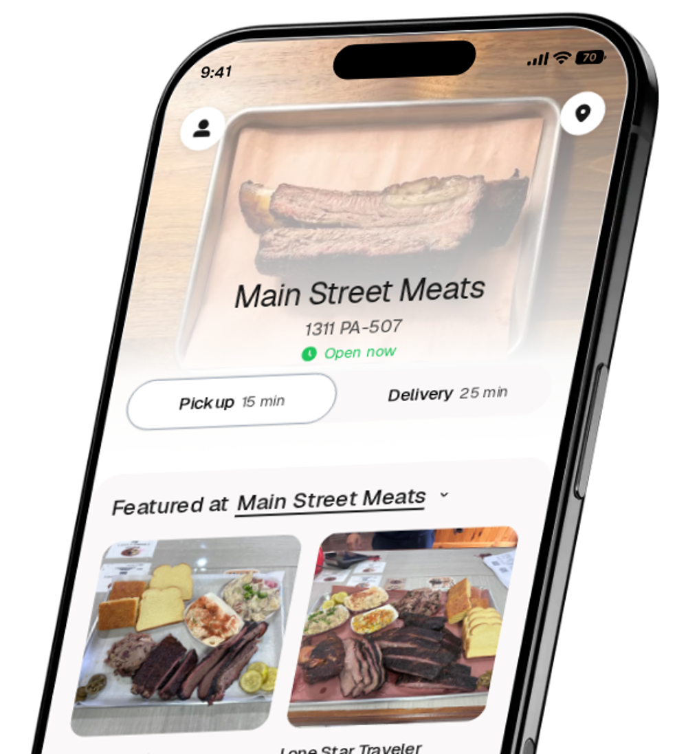 Main Street Meats app preview